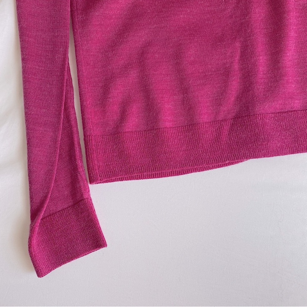 GAP ULTRA SOFT MERINO WOOL SNAP FRONT CARDIGAN Pink S - Picture 3 of 6